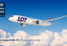 LOT Polish unveils first Dreamliner with Wi-Fi on board